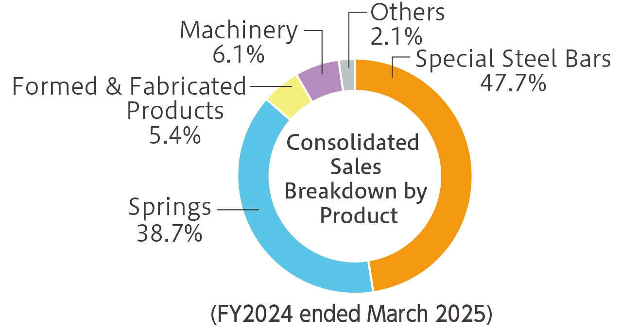 Consolidated Sales Breakdown by Product