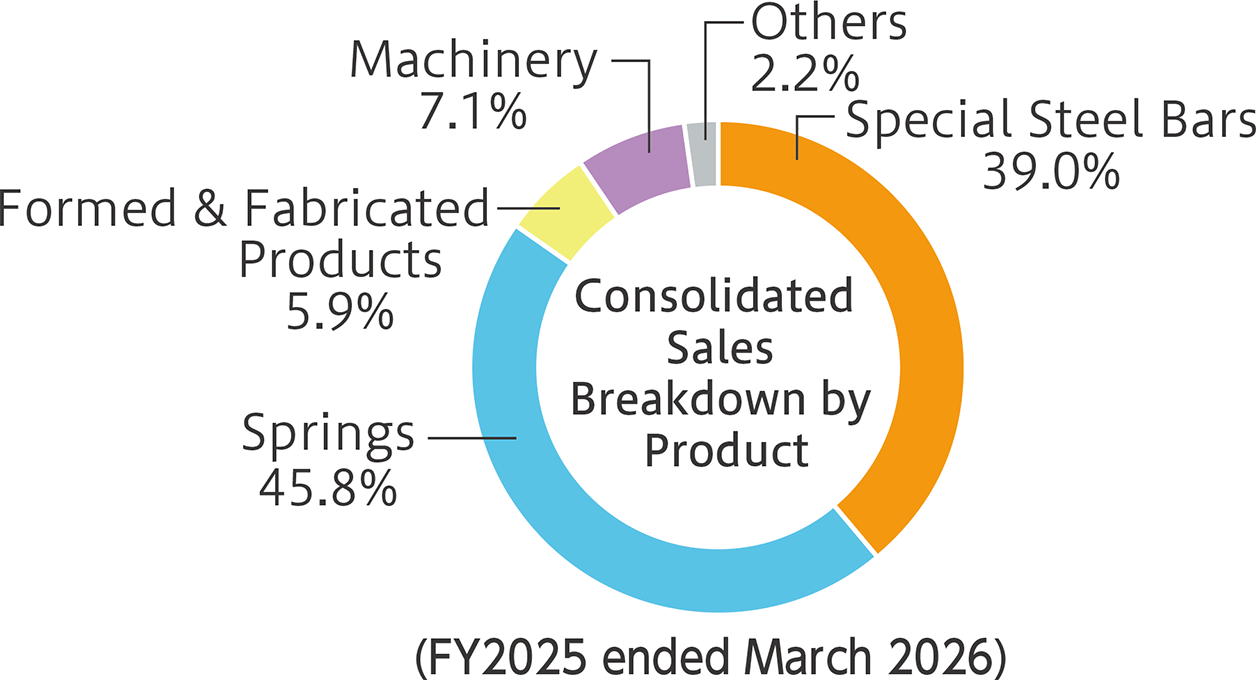 Consolidated Sales Breakdown by Product