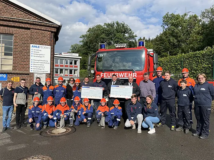 A youth volunteer firefighting squad