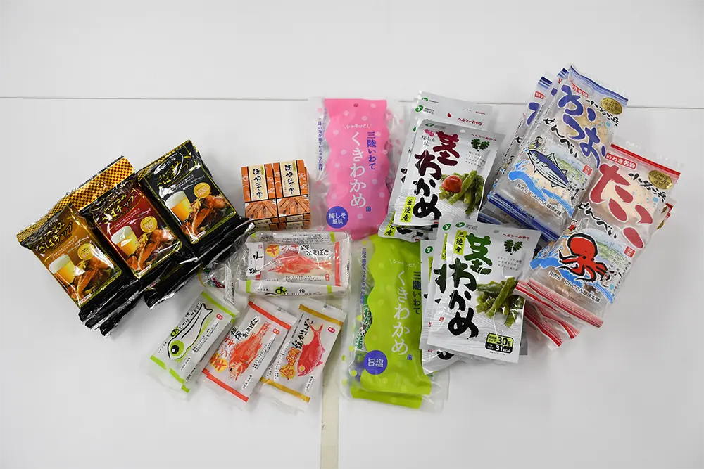 Popular food products from the Sanriku and Joban regions
