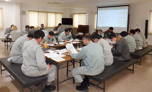 BCP机上訓練の様子
